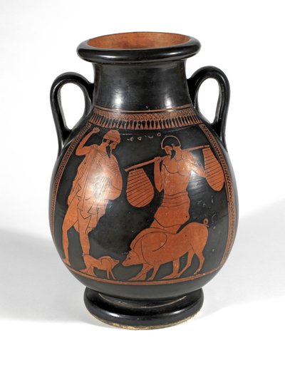 Rotfigurige Pelike (Keramik) von Greek